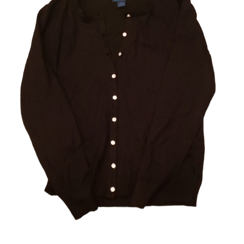 Black cardigan